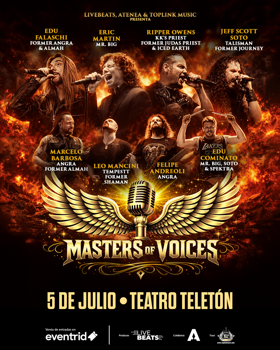 Masters of Voices llega a Chile en julio próximo